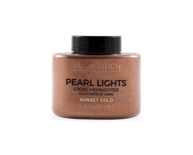 Revolution Pearl Lights Loose Highlighting Powder Sunset Gold