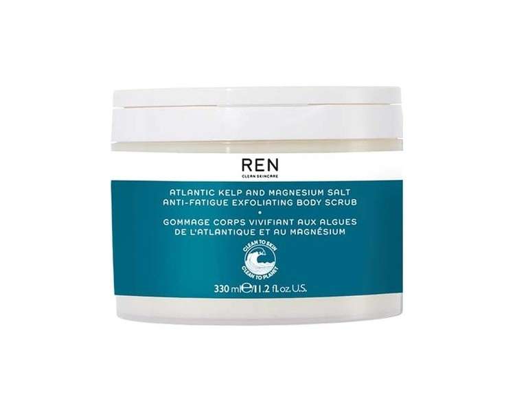 Ren Clean Skincare Atlantic Kelp and Magnesium Anti-Fatigue Body Scrub 330ml