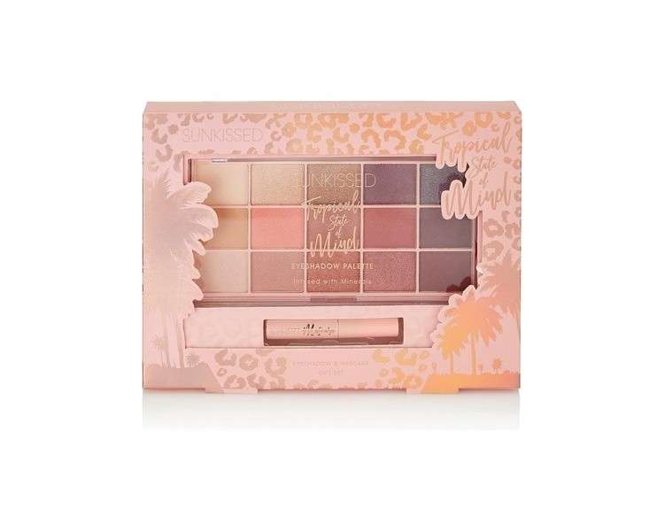 Sunkissed Tropical State Of Mind Eyeshadow Palette 15 x 1.7g Eyeshadow and 4ml Mascara