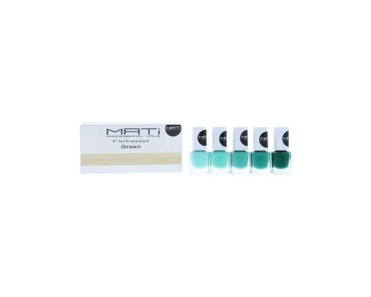 Mati Green Nail Polish 5ml - Pack of 5