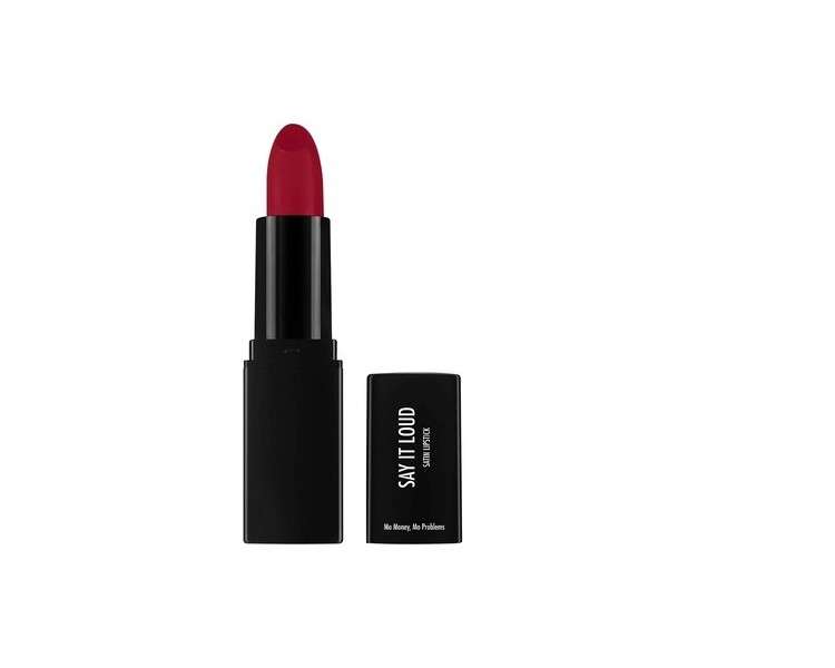 Sleek MakeUP Say it Loud Satin Lipstick Mo Money, Mo Problems Dark Red 1.16g