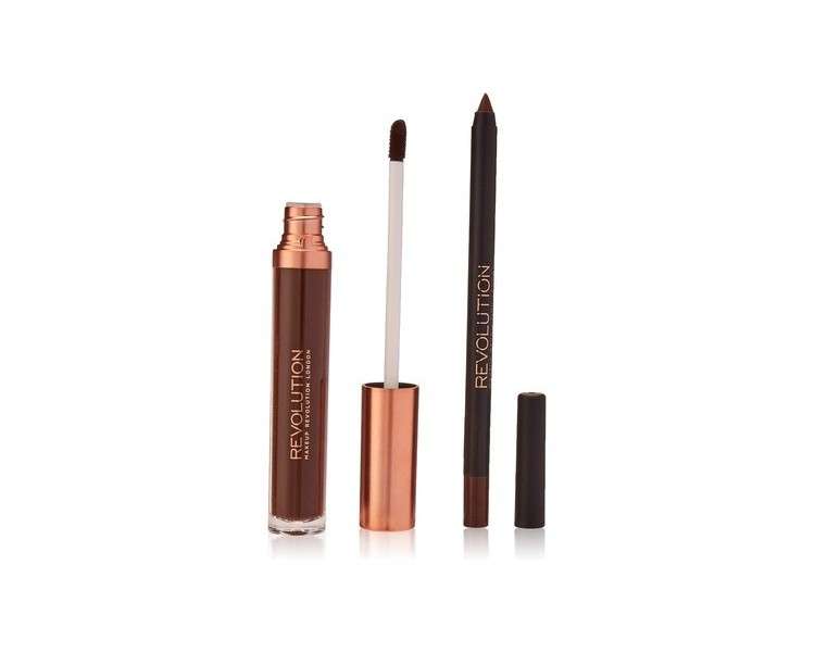 Makeup Revolution Retro Luxe Lip Kit Matte Glory 1g + 5.5ml