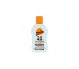 Malibu Sun SPF 20 Lotion Medium Protection Sun Cream Water Resistant Vitamin Enriched 200ml