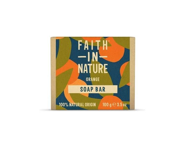 Faith In Nature Natural Orange Hand Soap Detoxifying Vegan & Cruelty-Free 100g