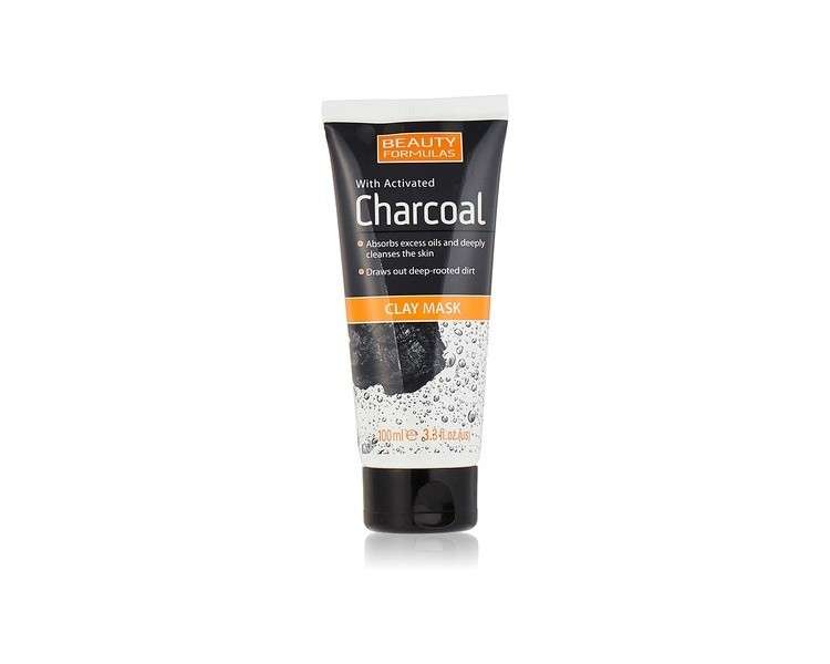 Beauty Formulas Activated Charcoal Clay Mask 100ml