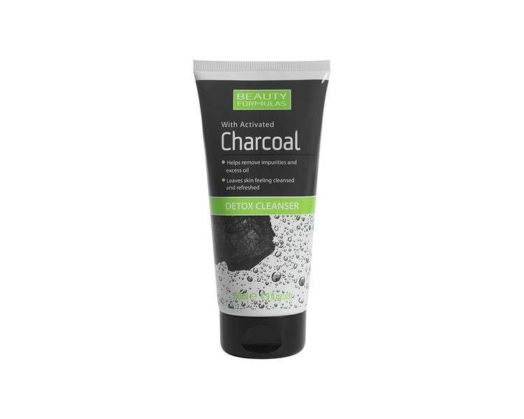 Beauty Formulas Activated Charcoal Detox Cleanser Unscented 150ml