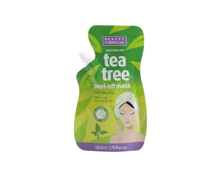 Beauty Formulas Australian Tea Tree Peel-Off Mask Deep Cleansing 50ml