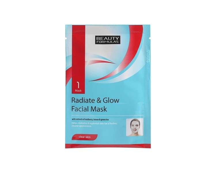 Beauty Formulas Clear Skin Radiate & Glow Facial Mask