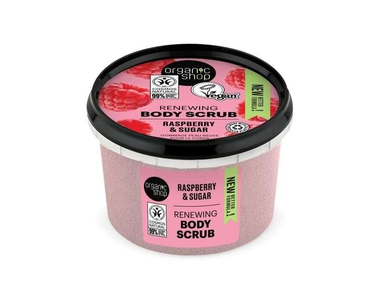 Organic Shop Raspberry Cream Body Scrub 250ml