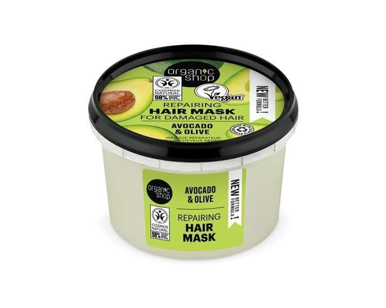 Organic Shop Hair Mask Express Repair Avocado and Honey 250ml