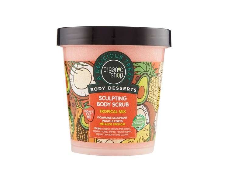 Organic Shop Body Desserts Tropical Mix Sculpting Body Scrub 450ml