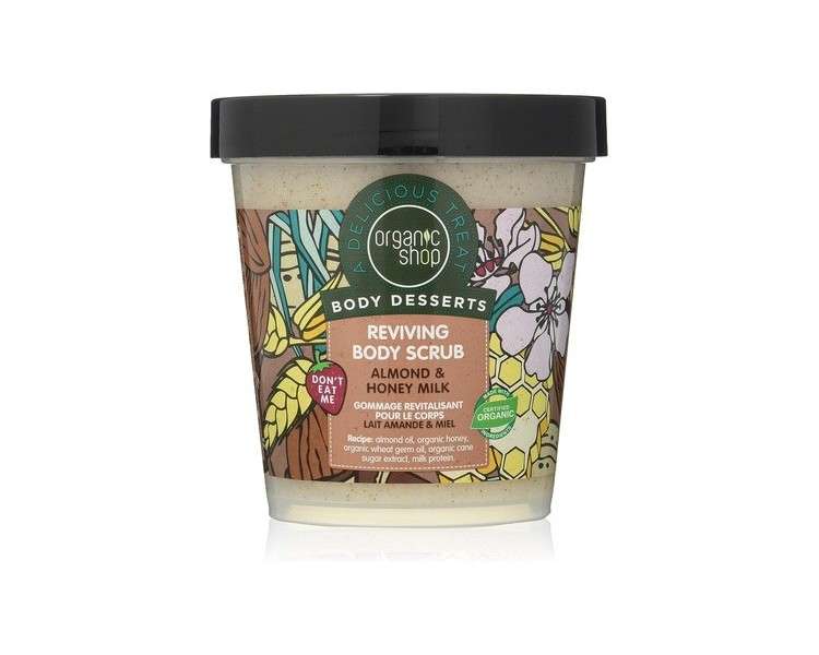 Organic Shop Almond and Honey Milk Reviving Body Scrub 450ml