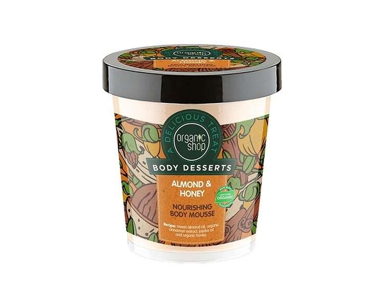 Organic Shop Almond and Honey Nourishing Body Mousse 450ml