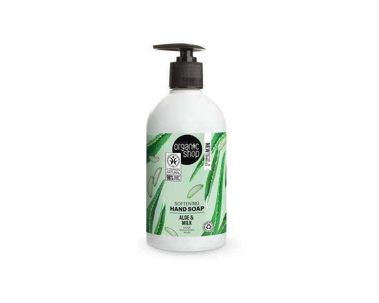 Organic Shop Softening Hand Soap Aloe and Milk 500ml