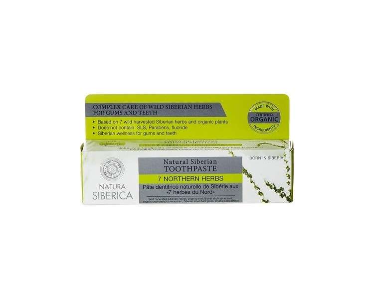 Natura Siberica Natural Siberian Toothpaste 7 Northern Herbs 100g