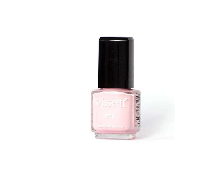 Visett Quick Dry Nail Polish N°14 Rose 12ml