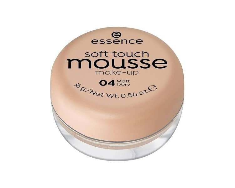 Essence Soft Touch Mousse Makeup Foundation 04 Matt Ivory 16g