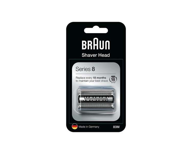 Braun Series 8 83M Electric Shaver Head Replacement Silver