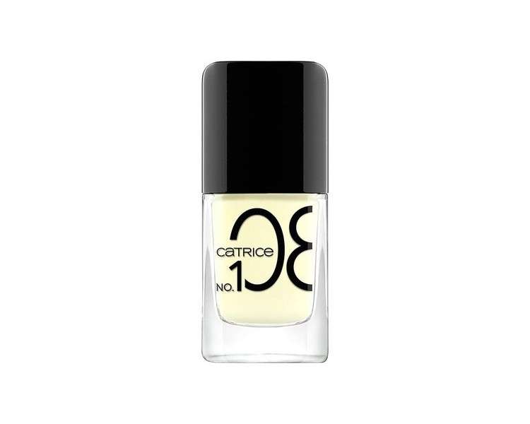 Catrice ICONAILS Gel Lacquer Nail Polish No. 108 Pastel Lemon Yellow Long-Lasting Shiny Vegan Microplastic Particles Free 10.5ml