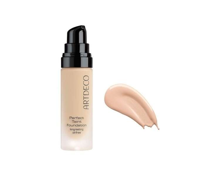 ARTDECO Perfect Teint Foundation Long-Lasting Liquid Foundation without Oil and No Mask Effect 20ml 8 Gentle Ivory