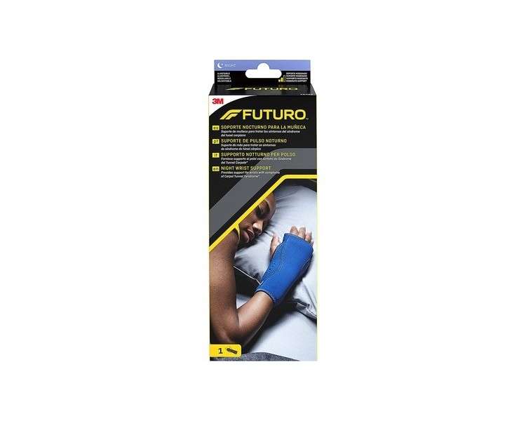 FUTURO Night Wrist Support Provides Support for Wrists with Symptoms of Carpal Tunnel Syndrome Adjustable Night Time Wear