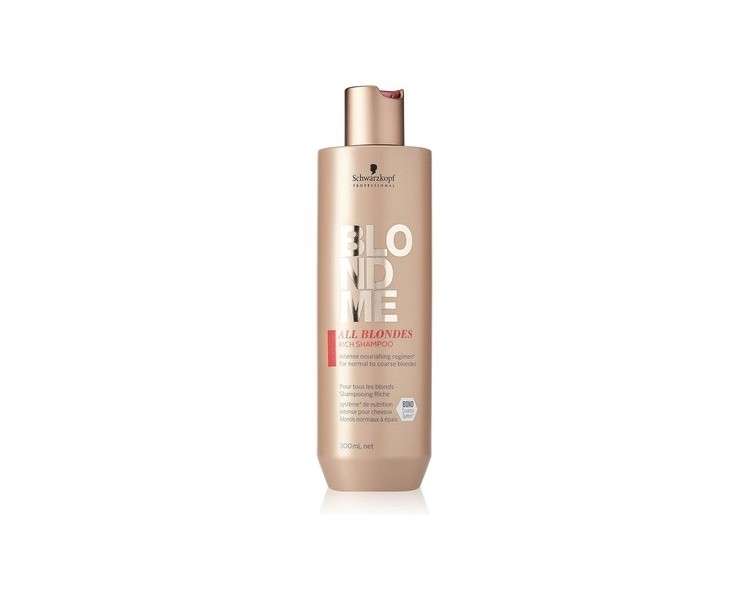 Schwarzkopf Blond Me Rich Moisturizing Shampoo For Blonde and Thick Hair 300ml