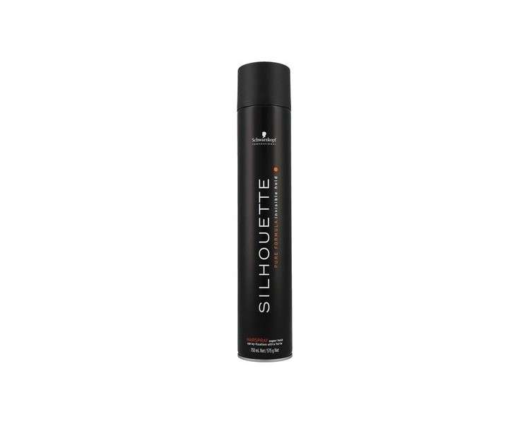 Schwarzkopf Silhouette Super Hold Hairspray Black 750 Ml 750 Ml