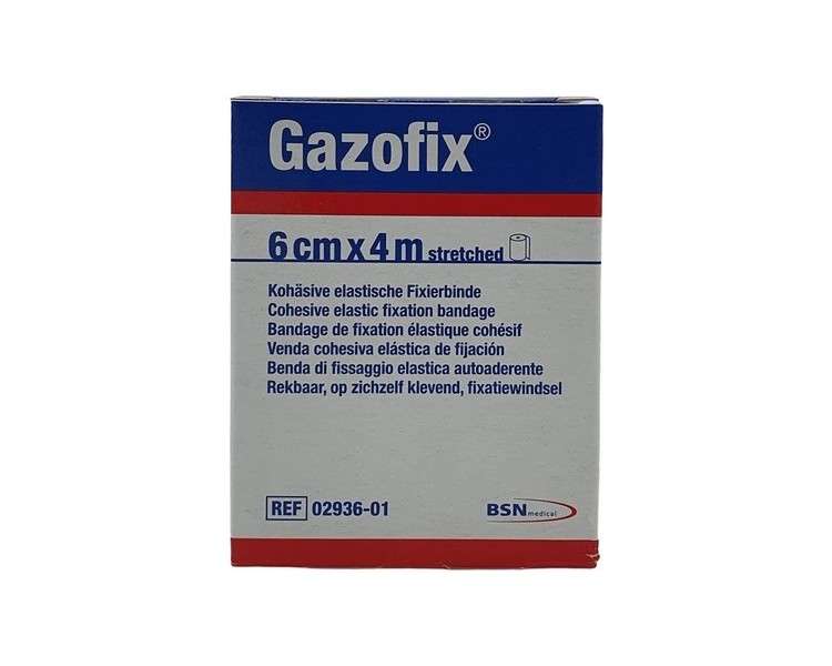 Gazofix Cohesive Elastic Bandage 6cmx4m