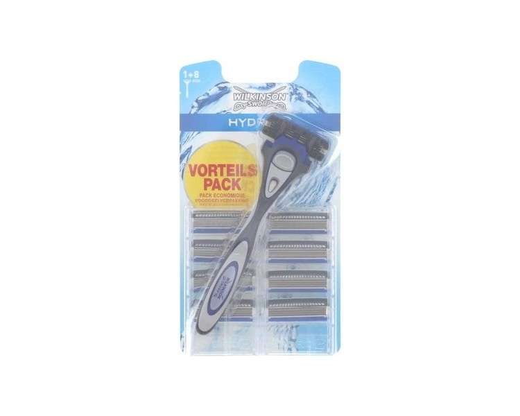 Wilkinson Sword Hydro 3 Skin Protection Men's Razor with  9pcs Blade Refills