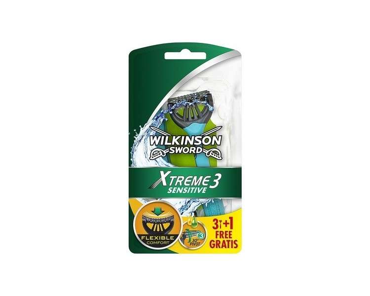 Wilkinson Sword Xtreme 3 Sensitive Disposable Razor 4 Count