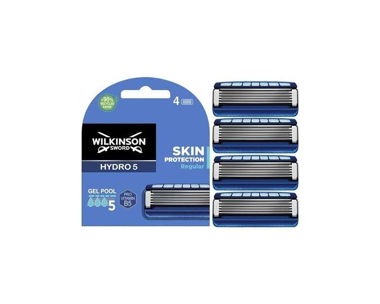 Wilkinson Sword Hydro 5 Skin Protection Razor Blades - Pack of 4