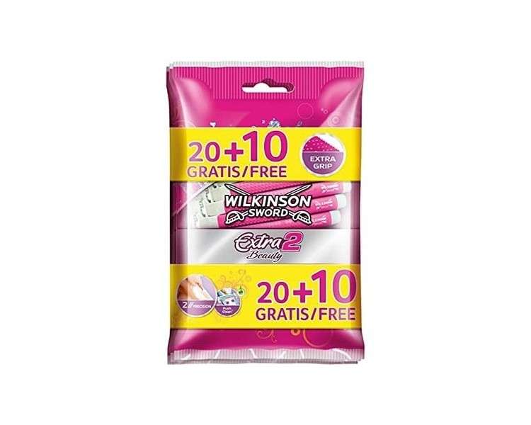 Wilkinson Extra 2 Beauty Razor 30 Count