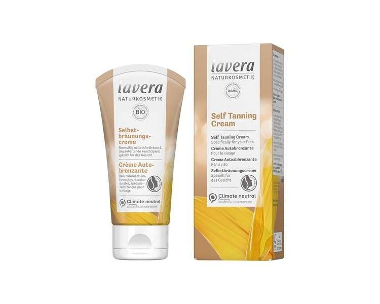 Lavera Self Tanning Cream Sun Care Natural Cosmetics Vegan Certified 50ml