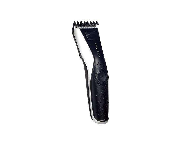 GRUNDIG MC6840 Hair and Beard Trimmer with LED, Black/Silver, Cutting Length up to 30mm - Single