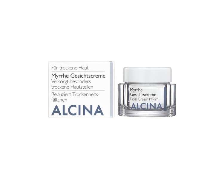 ALCINA Myrrh Face Cream 50ml - Moisturizes Particularly Dry Skin Areas