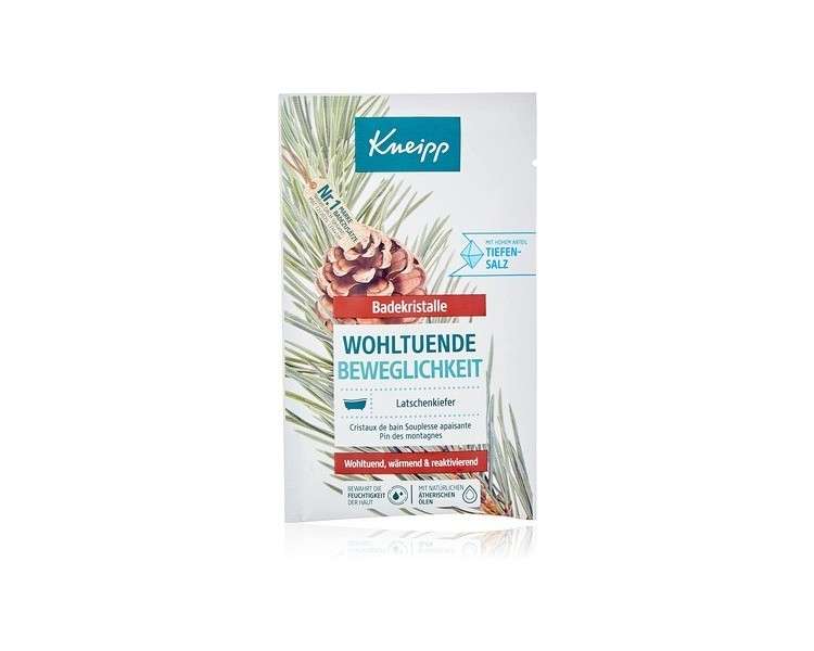 Kneipp Bath Crystals Soothing Mobility with Pure Salt from Saline Luisenhall and Essential Oils of Mountain Pine, Rosemary and Fir - 60g