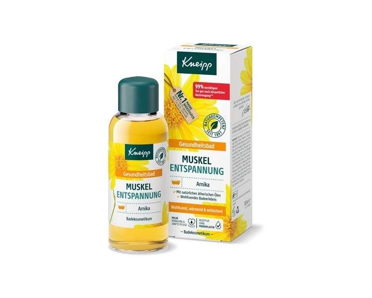 Kneipp Health Bath Muscle Relaxation Bath Oil with Arnica Extract and Essential Oils 100ml