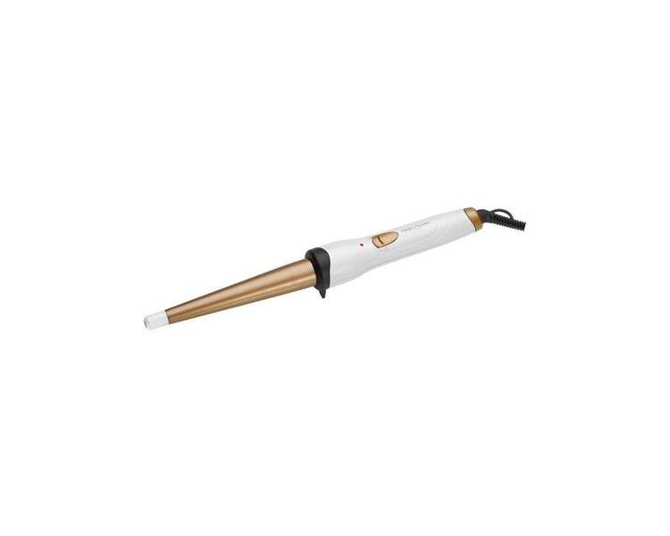 ProfiCare PC-HC 3049 Conical Curling Iron with Heat-Insulated Tip - White/Gold