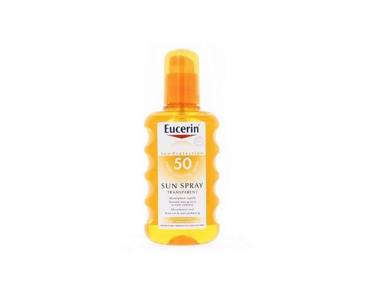 Eucerin Sunscreen Spray Transparent SPF50+ 200ml