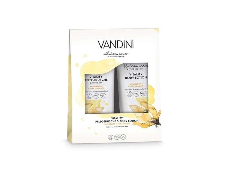 VANDINI Vitality Wellness Gift Set for Women with Body Lotion and Shower Gel