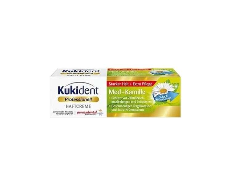 Kukident Adhesive Cream with Chamomile Tooth Cleaner 40g