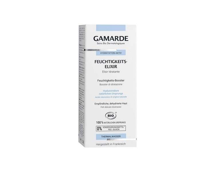 GAMARDE Bio-Cosmetics Moisturizing Elixir with Aloe Vera, Hyaluronic Acid and Hazelnut Oil 30ml
