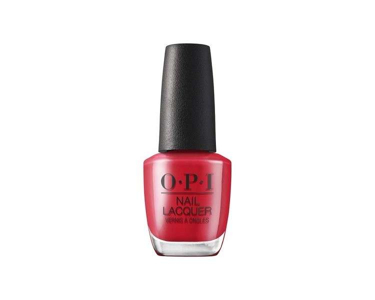 OPI Nail Lacquer Up to 7 Days of Wear Chip Resistant and Fast Drying Red Nail Polish 0.5 fl oz Emmy