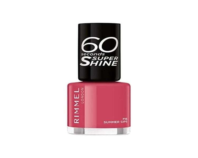 Rimmel 60 Second Nail Polish Summer Sips 715 8ml