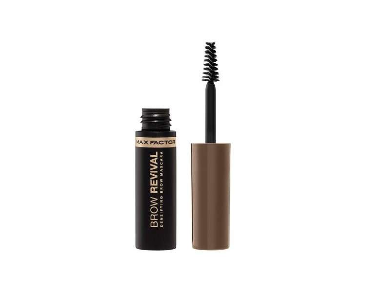 Max Factor Brow Revival Densifying Eyebrow Gel With Oils and Fibres 4.5g Black Brown