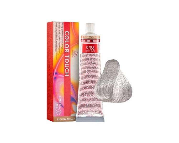 Wella Professionals Color Touch Rich Naturals 9/86 Very Light Blonde Pearl Violet 60ml