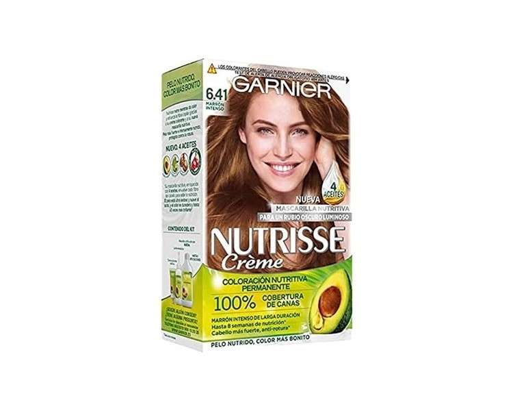 Garnier Nutrisse Crème Nourishing Hair Color 6.41 Intense Brown