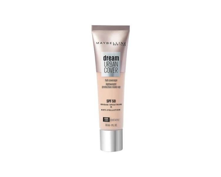 Maybelline Dream Urban Cover Foundation 111 Cool Ivory Spf50 30 Ml