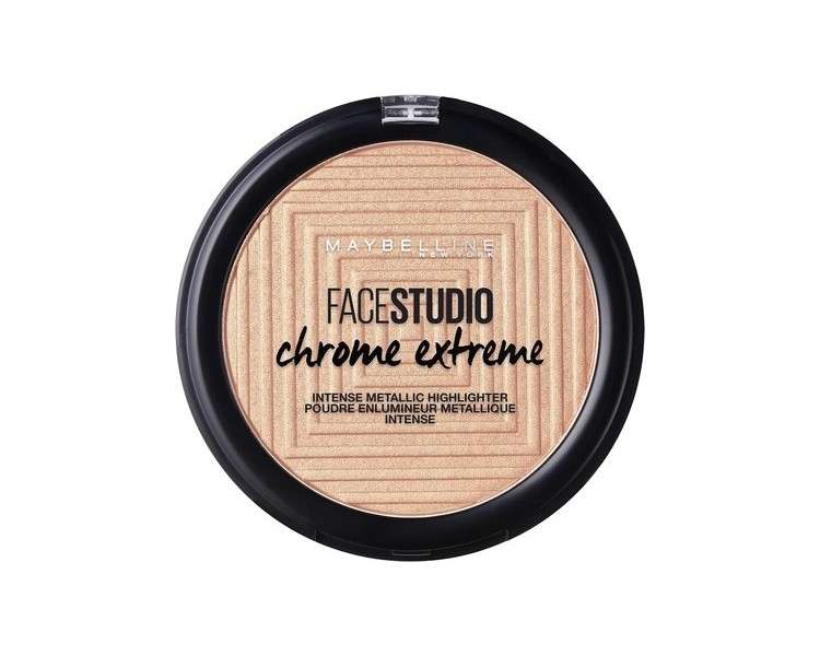 Maybelline Master Chrome Extreme Highlighter Powder Molten Gold 1 Count