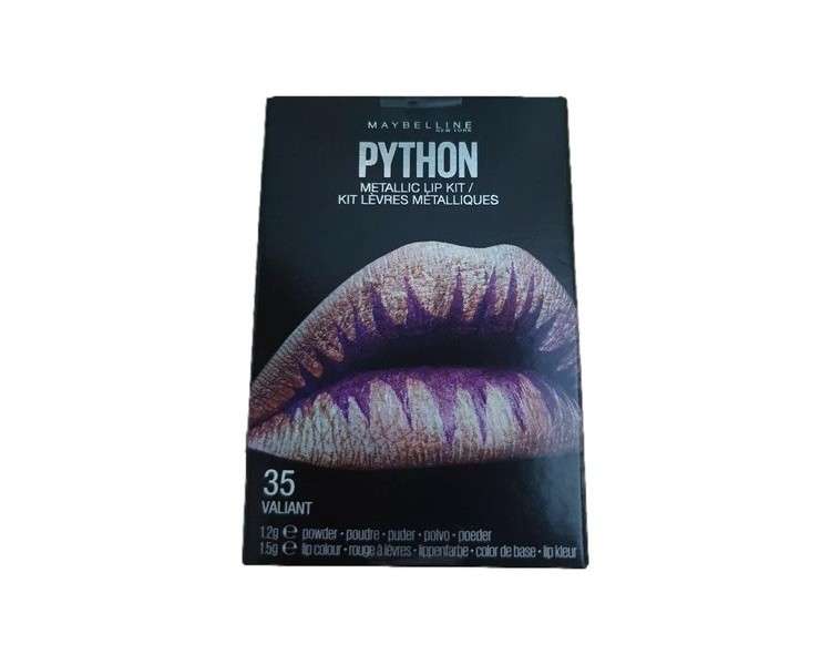 Maybelline New York Lip Python 35 Valiant Set Lipstick 1.2g + Eye Shadow Metallic 1.5g